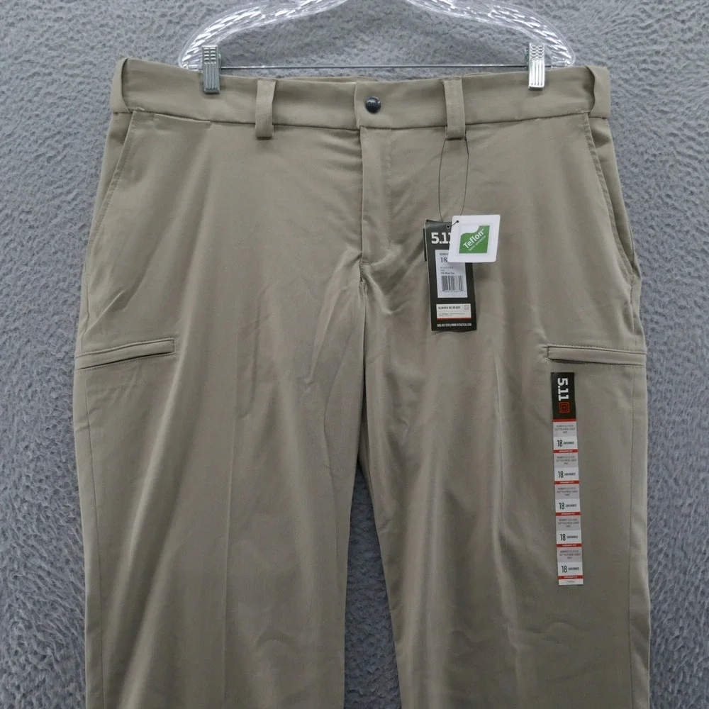 5 11 Tactical Womens Flex Tac Merino Wool Cargo Pants Tan‎ Unhemmed NEW